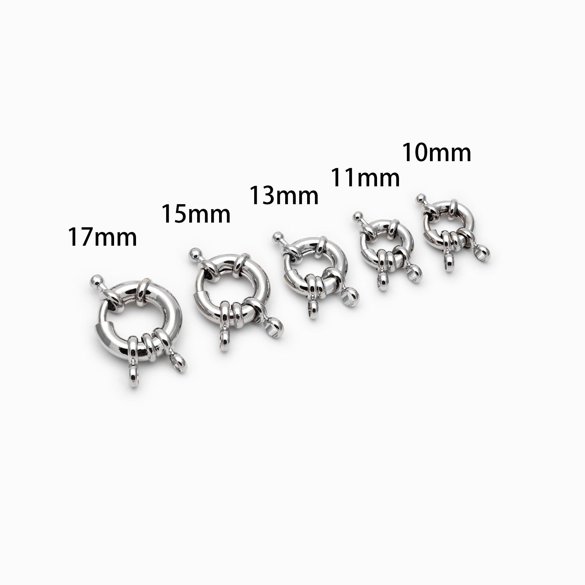 4pcs Gold/ Silver Sailor Clasp,Round Clasp,Sailor Clasp for DIY Jewelry Making Supply (GB-4777)